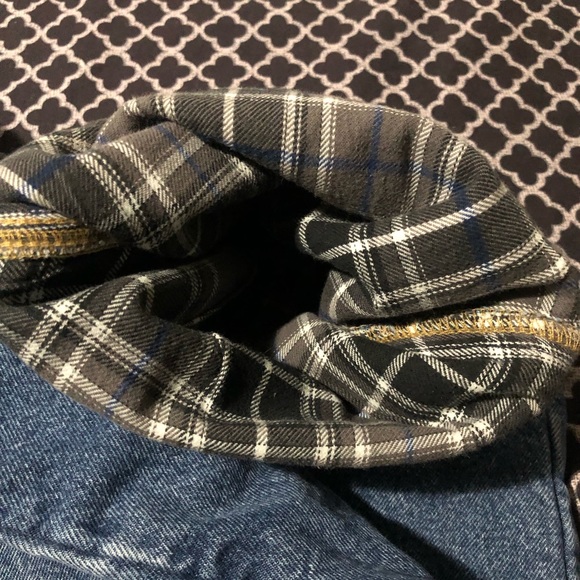 Carhartt Relaxed Fit Flannel Lined Denim Blue Jeans Mens 38 X 32. - Picture 3 of 8